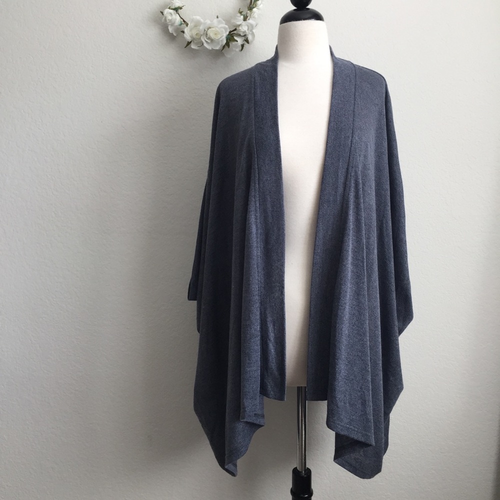 Blue-Grey Kimono Cardigan